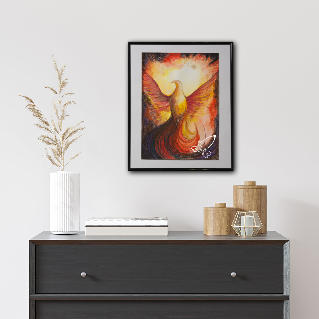 Phoenix aus der Asche Daniela Dorn Mixed Media