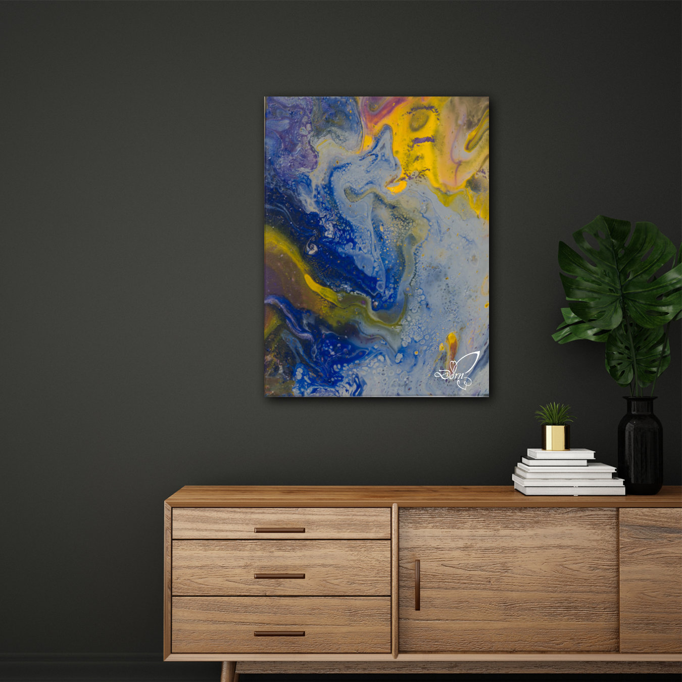 Pouring Hellblau Daniela Dorn